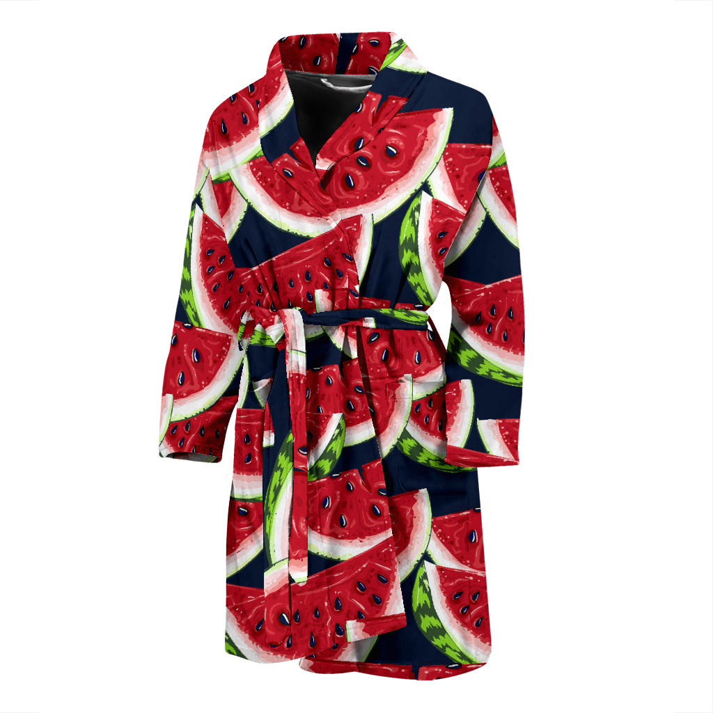 Watermelon Pattern Print Design WM011 Men Bathrobe