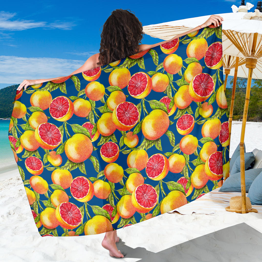 Grapefruit Pattern Print Design GF04 Sarong Pareo Wrap