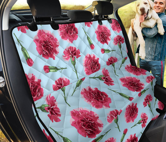 Carnations Pattern Print Design CN01 Rear Dog  Seat Cover