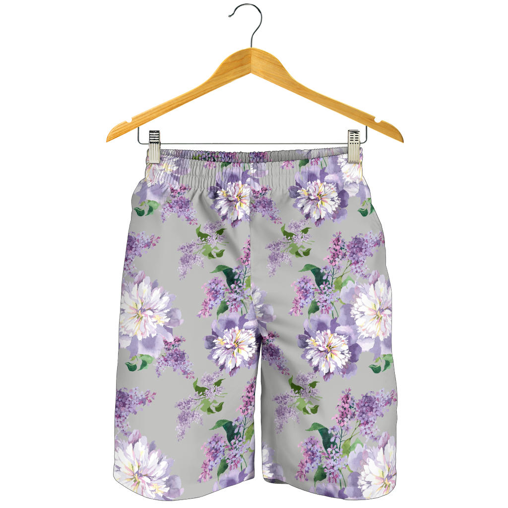 Lilac Pattern Print Design LI07 Mens Shorts