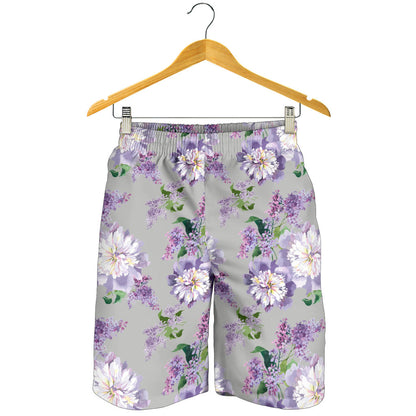 Lilac Pattern Print Design LI07 Mens Shorts