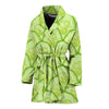 Cucumber Pattern Print Design CC04 Women Bathrobe