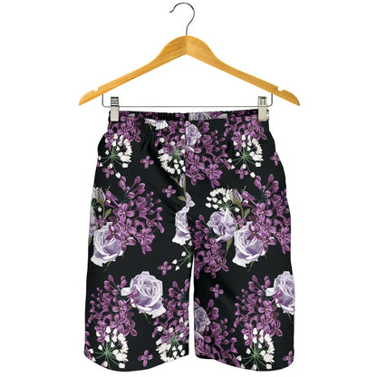 Lilac Pattern Print Design LI04 Mens Shorts