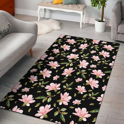Magnolia Pattern Print Design MAG01 Area Rugs