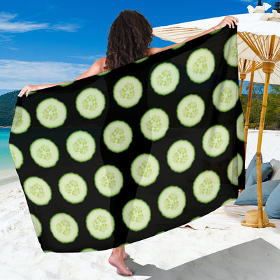 Cucumber Pattern Print Design CC02 Sarong Pareo Wrap