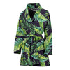 Tropical Flower Pattern Print Design TF06 Women Bathrobe