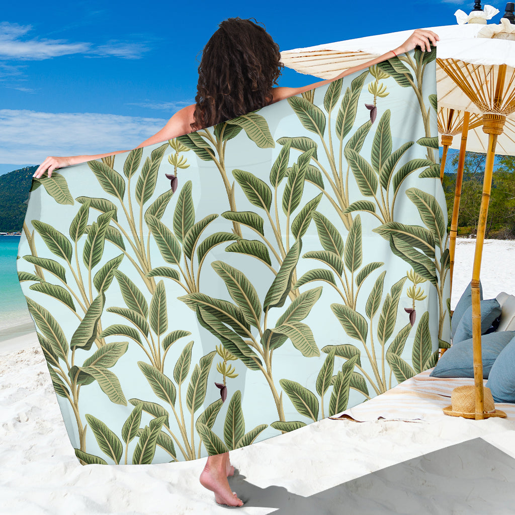Banana Leaf Pattern Print Design BL03 Sarong Pareo Wrap