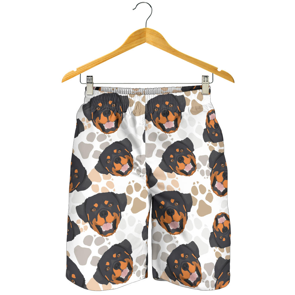 Rottweiler Pattern Print Design A03 Mens Shorts
