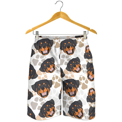 Rottweiler Pattern Print Design A03 Mens Shorts