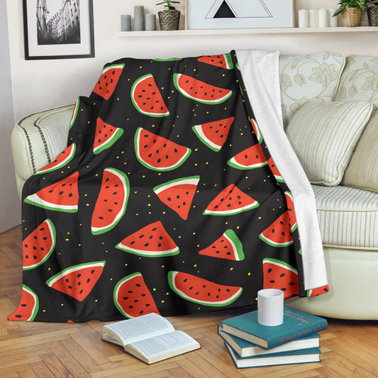 Watermelon Pattern Print Design WM09 Fleece Blanket