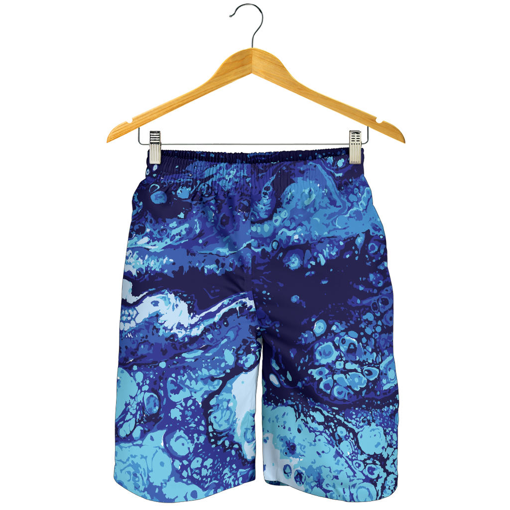 Ocean Liquid Pattern Print Design A03 Mens Shorts