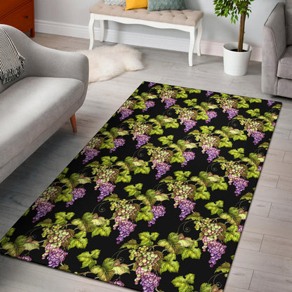 Grape Pattern Print Design GP04 Area Rugs