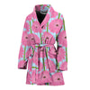 Gerberas Pattern Print Design GB01 Women Bathrobe