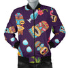 Hawaiian Themed Pattern Print Design H024 Men Bomber Jacket