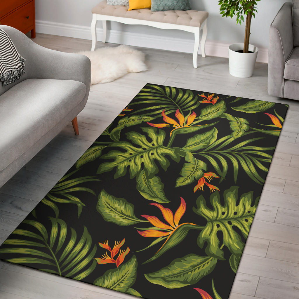 Bird Of Paradise Pattern Print Design BOP013 Area Rugs