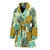 Pineapple Pattern Print Design PP03 Women Bathrobe