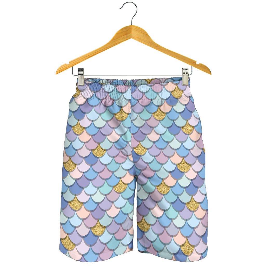 Mermaid Scales Pattern Print Design 05 Mens Shorts