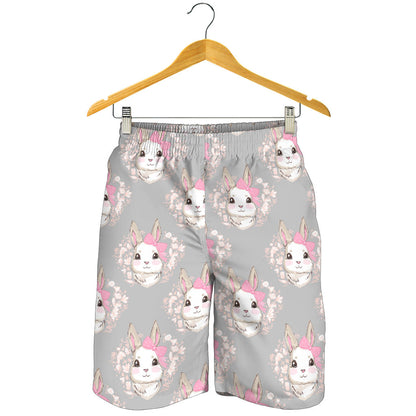 Rabbit Pattern Print Design RB07 Mens Shorts