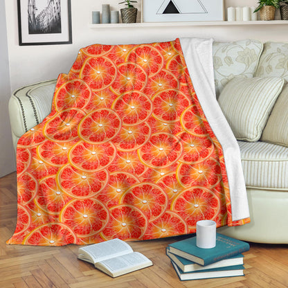 Grapefruit Pattern Print Design GF06 Fleece Blanket