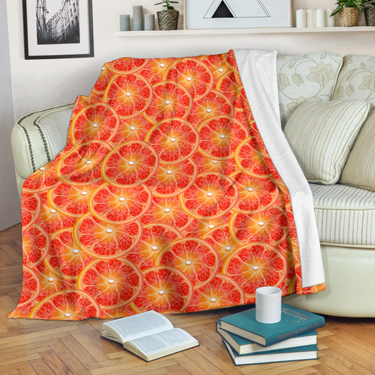 Grapefruit Pattern Print Design GF06 Fleece Blanket