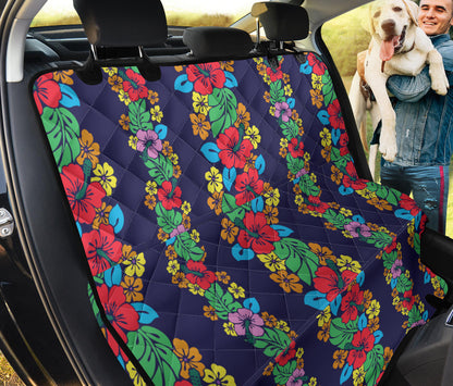 Hawaiian Themed Pattern Print Design H03 Rear Dog  Seat Cover