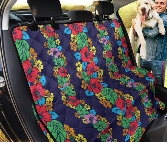 Hawaiian Themed Pattern Print Design H03 Rear Dog  Seat Cover