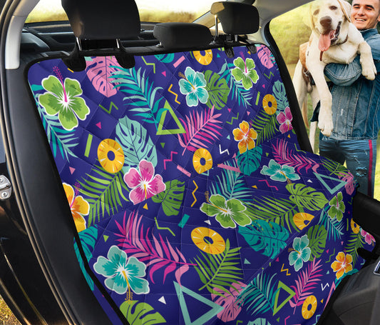 Hawaiian Themed Pattern Print Design H014 Rear Dog  Seat Cover