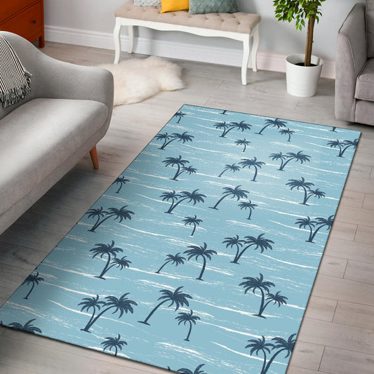 Palm Tree Pattern Print Design PT04 Area Rugs