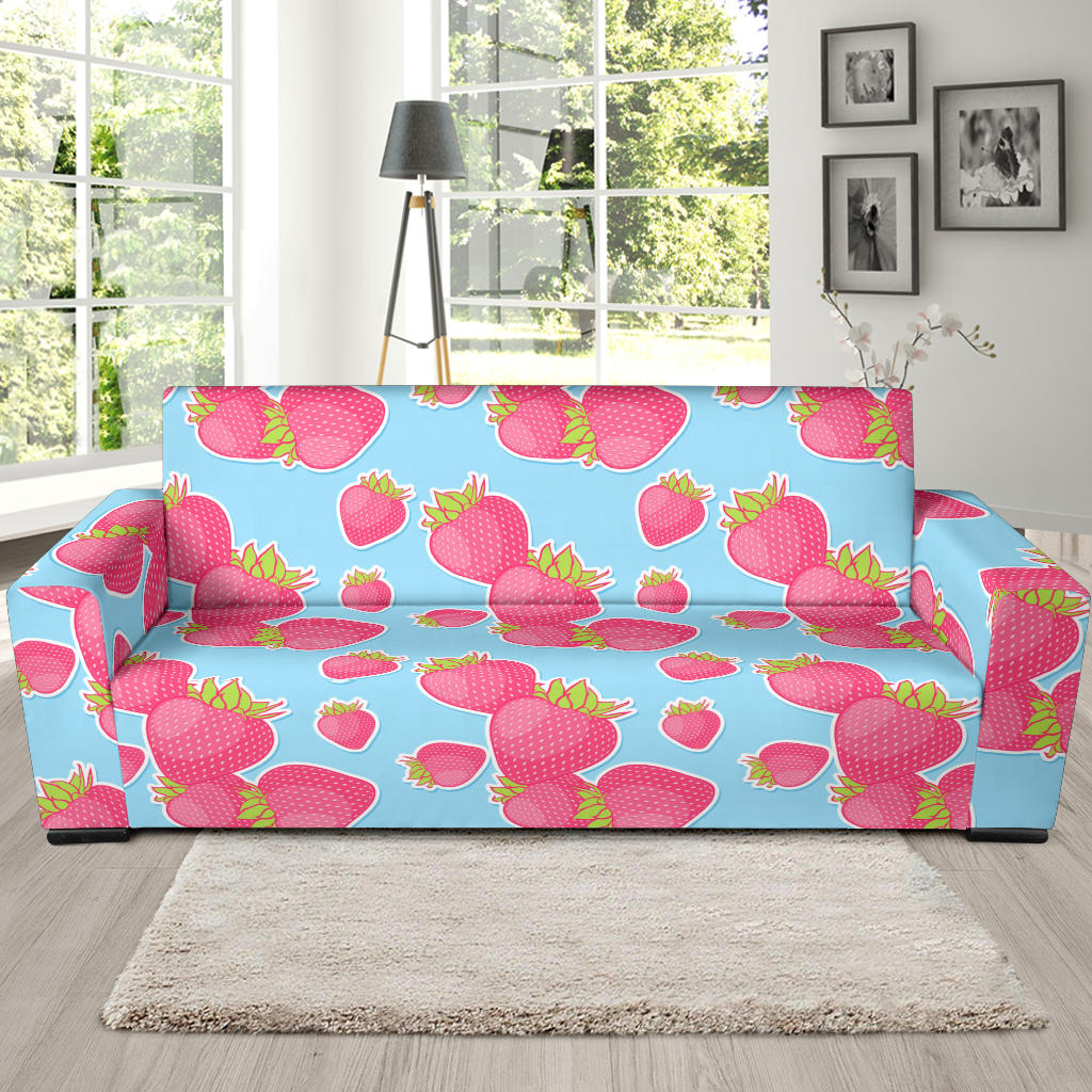 Strawberry Pattern Print Design SB04 Sofa Slipcover