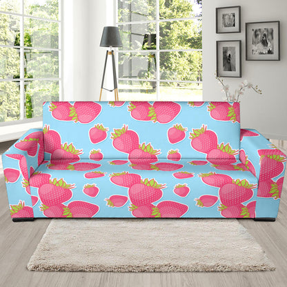 Strawberry Pattern Print Design SB04 Sofa Slipcover