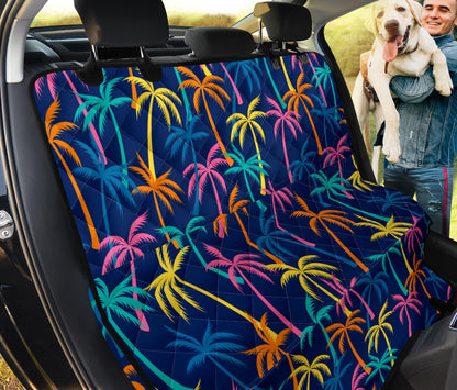 Palm Tree Pattern Print Design PT013 Rear Dog  Seat Cover