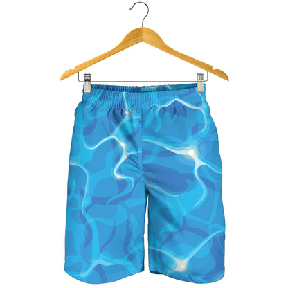 Ocean Reflex Pattern Print Design A02 Mens Shorts
