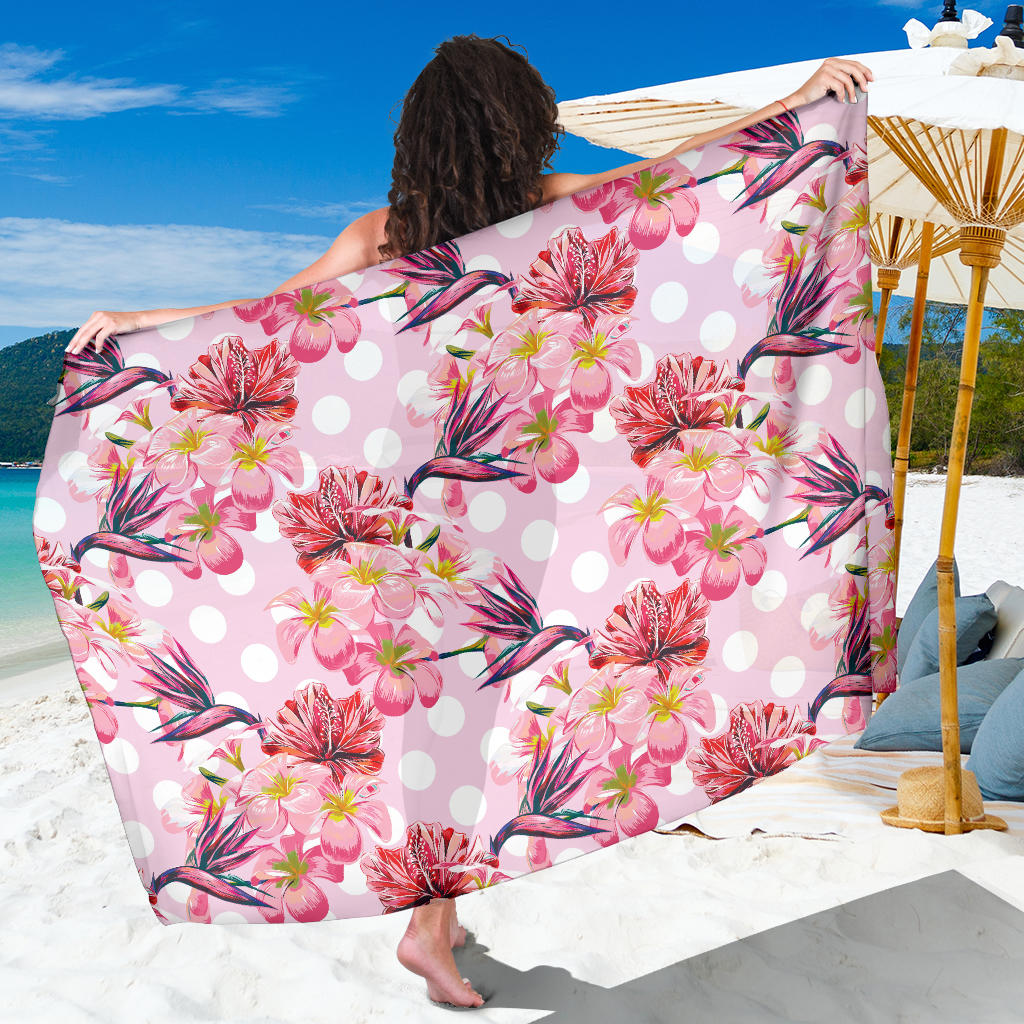 Bird Of Paradise Pattern Print Design BOP011 Sarong Pareo Wrap