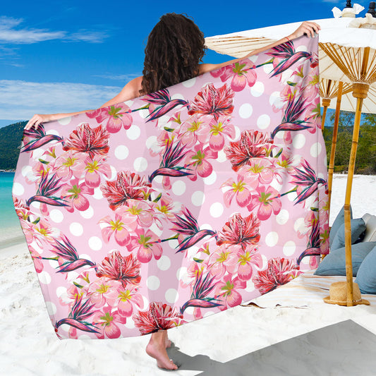 Bird Of Paradise Pattern Print Design BOP011 Sarong Pareo Wrap
