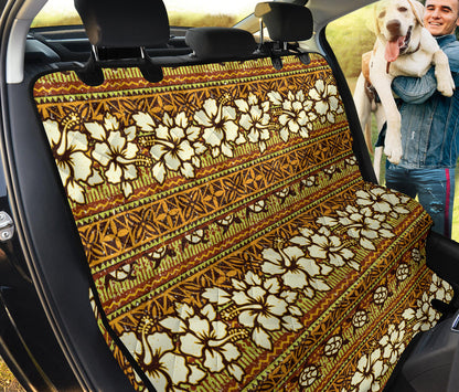 Hawaiian Themed Pattern Print Design H015 Rear Dog  Seat Cover