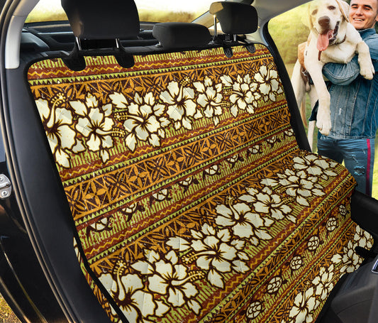 Hawaiian Themed Pattern Print Design H015 Rear Dog  Seat Cover