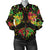 lotus Boho Pattern Print Design LO09 Women Bomber Jacket