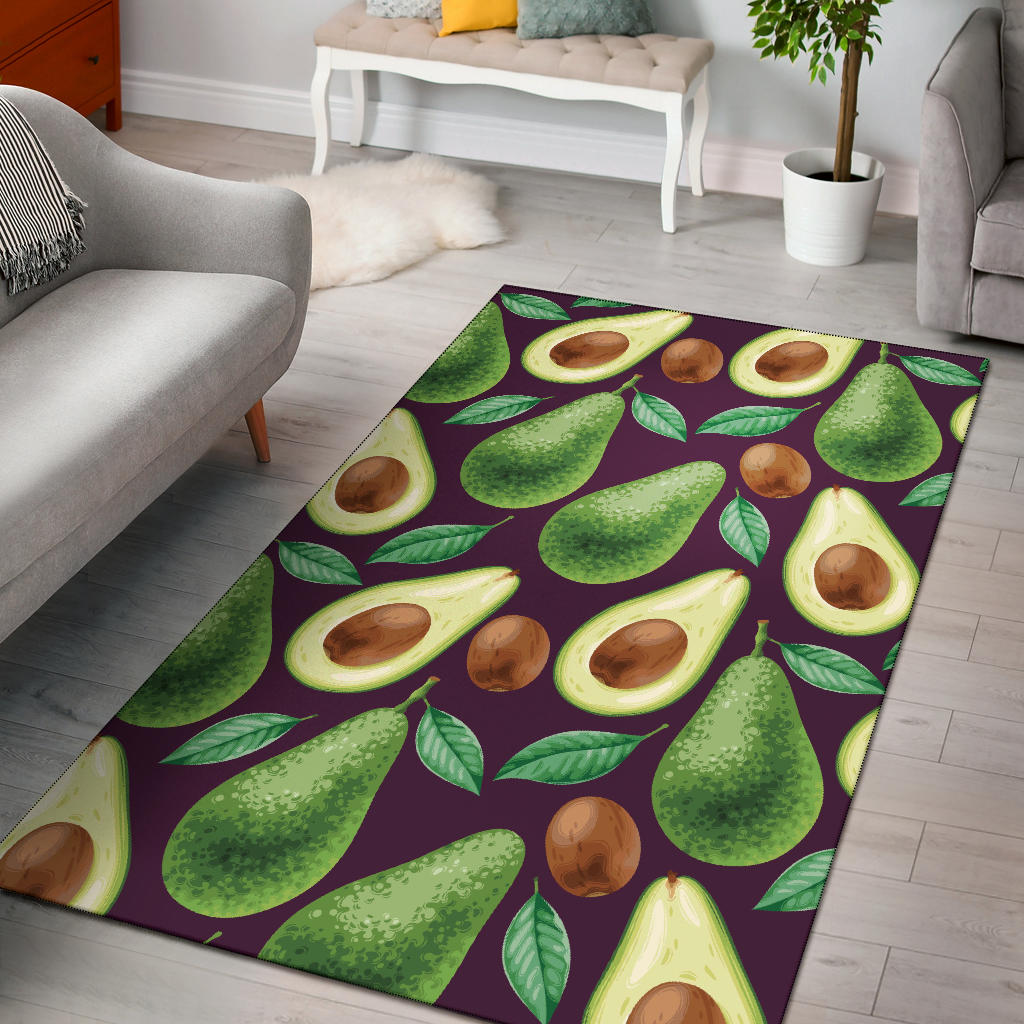 Avocado Pattern Print Design AC08 Area Rugs