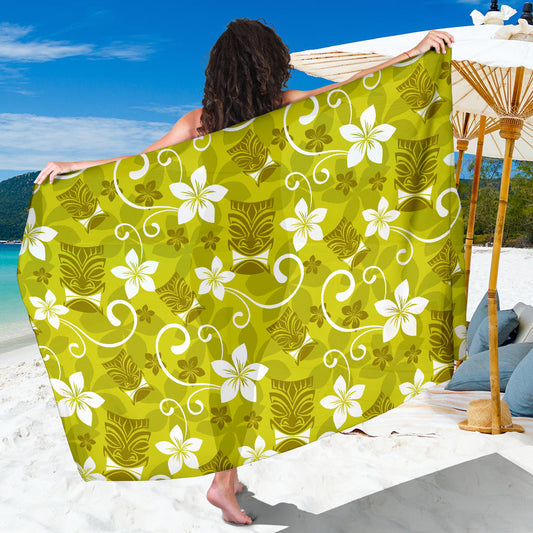 Hawaiian Themed Pattern Print Design H019 Sarong Pareo Wrap