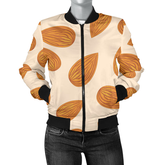 Almond Pattern Print Design 03 Women's Bomber Jacket