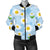 Daisy Pattern Print Design DS010 Women Bomber Jacket