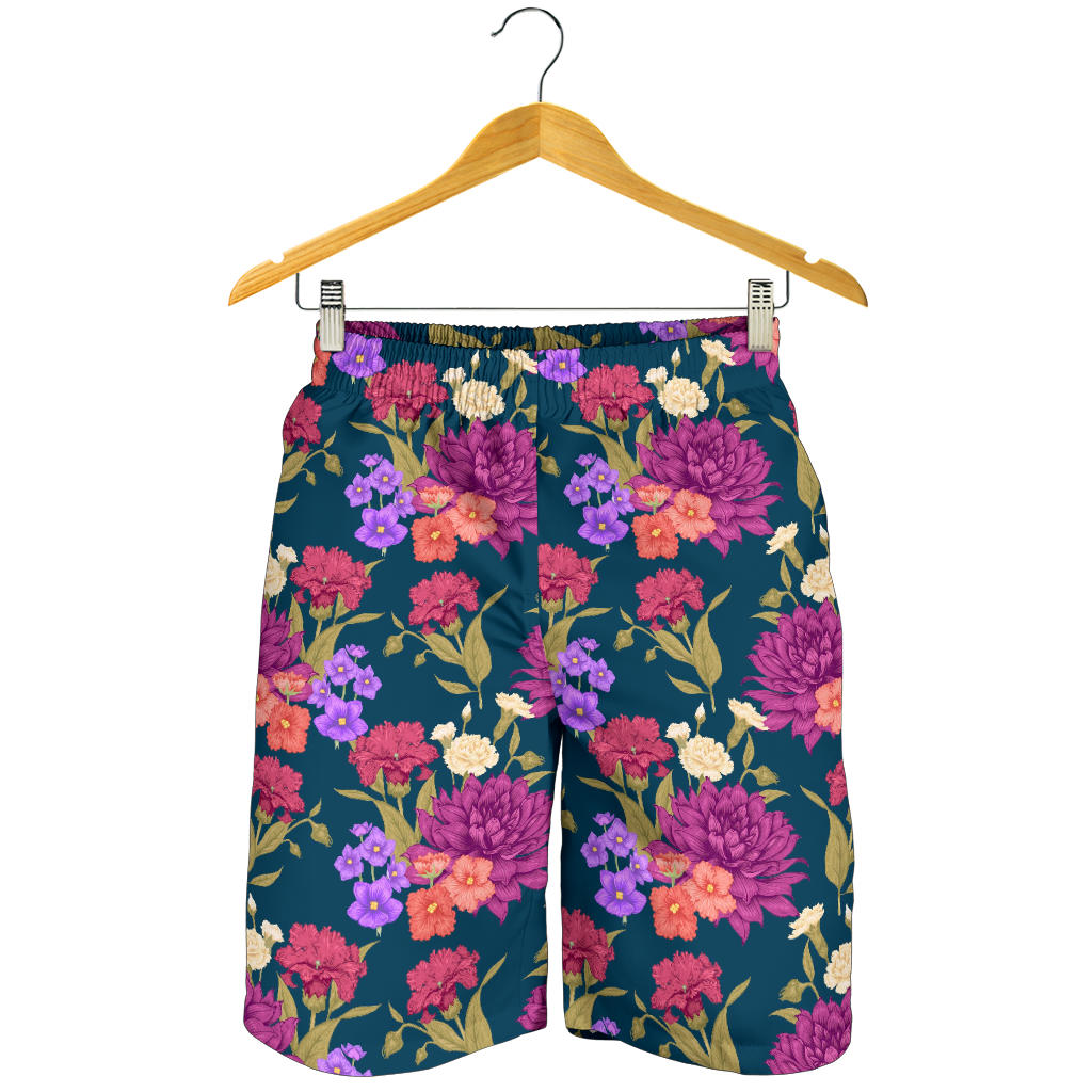 Dahlia Pattern Print Design DH01 Mens Shorts