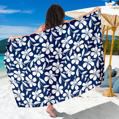 Hibiscus Pattern Print Design HB031 Sarong Pareo Wrap