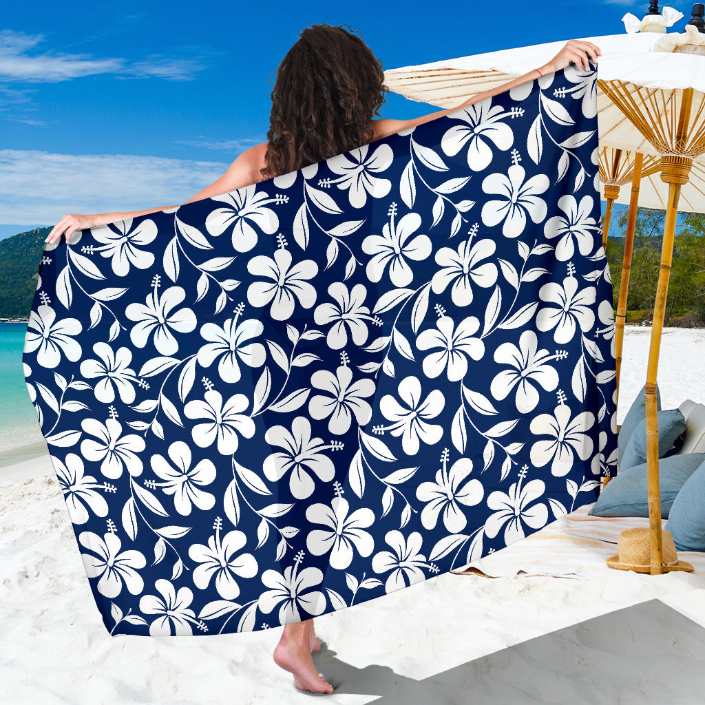 Hibiscus Pattern Print Design HB031 Sarong Pareo Wrap