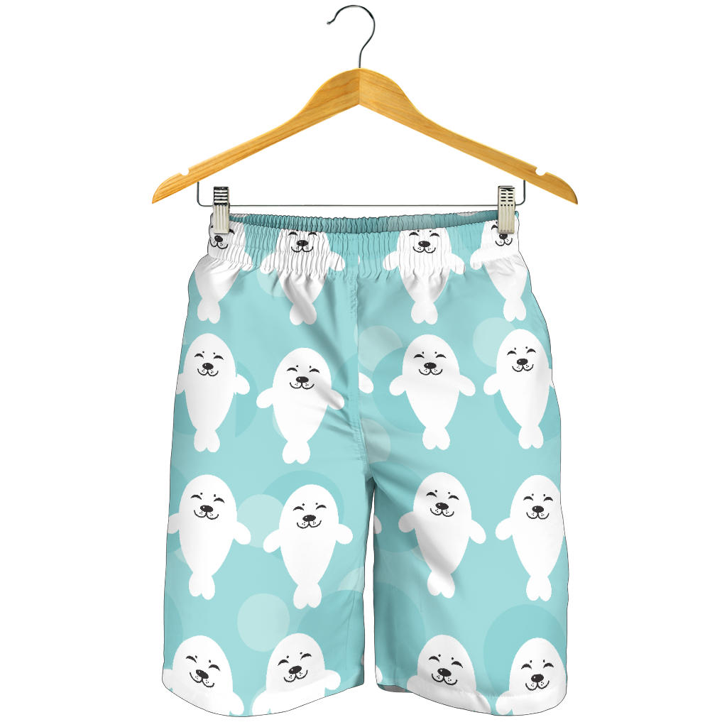 Sea Lion Baby Pattern Print Design 01 Mens Shorts