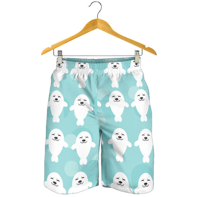 Sea Lion Baby Pattern Print Design 01 Mens Shorts