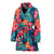 Red Hibiscus Pattern Print Design HB02 Women Bathrobe