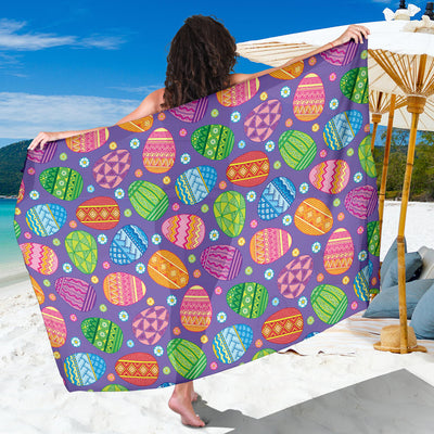 Easter Eggs Pattern Print Design RB010 Sarong Pareo Wrap