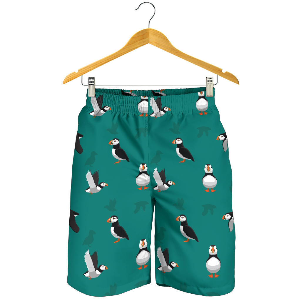Puffin Pattern Print Design A02 Mens Shorts