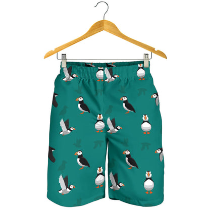 Puffin Pattern Print Design A02 Mens Shorts